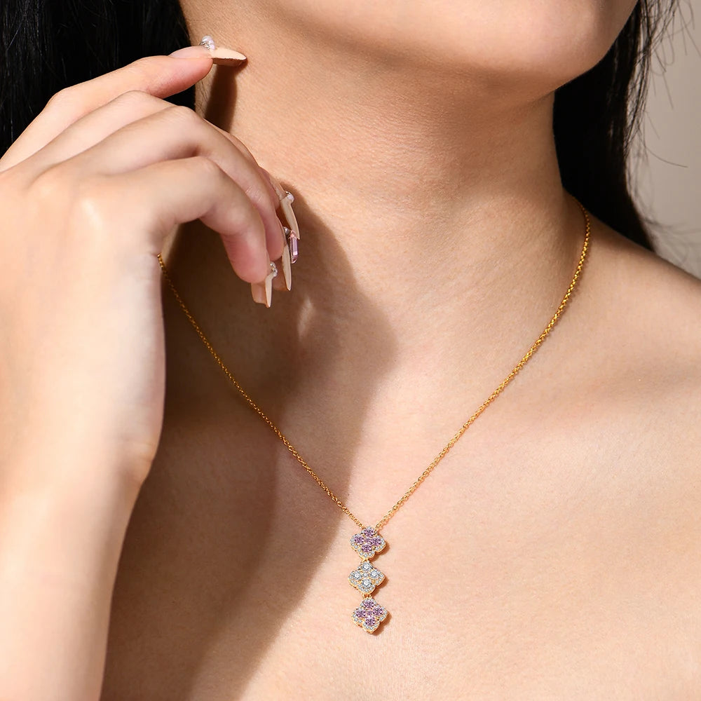 Unseen Gems Lucky Four Leaf Pendant