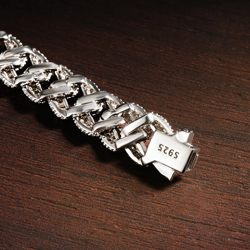 Unseen Gems 8mm Cuban Bracelet Zircon Unisex