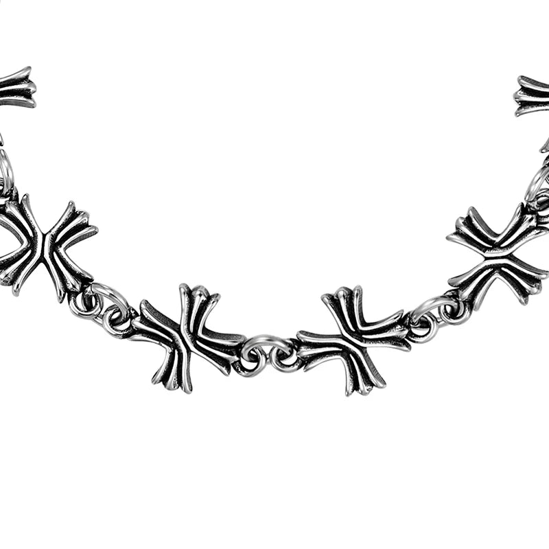 Unseen Gems Goth Cross Stainless Steel