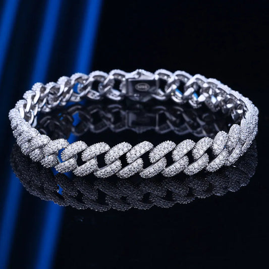 Unseen Gems 8mm Cuban Bracelet Zircon Unisex