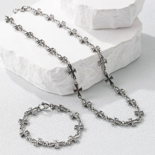 Unseen Gems Goth Cross Stainless Steel